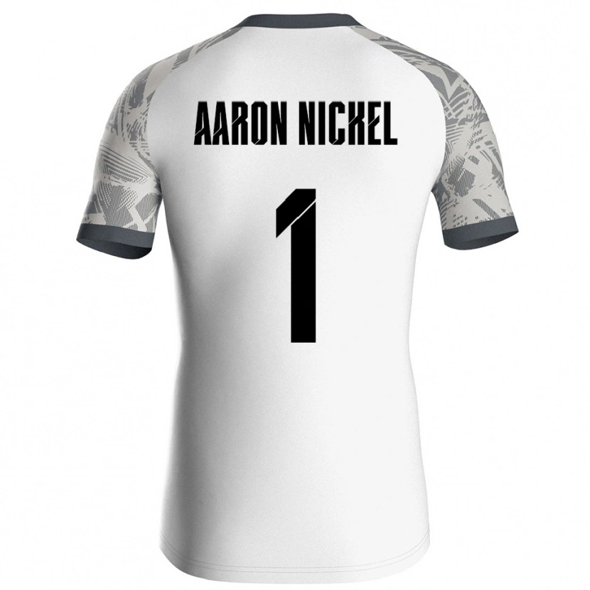 Danxen Uomo Arvit Aaron Nickel #1 Maglia Gara Portiere Bianco Grigio 2025/26 Maglietta