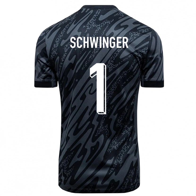 Danxen Uomo Holm Schwinger #1 Maglia Gara Portiere Grigio Nero 2025/26 Maglietta