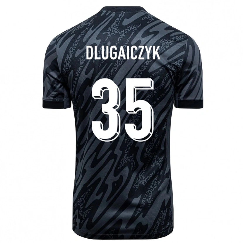 Danxen Uomo Alexander Dlugaiczyk #35 Maglia Gara Portiere Grigio Nero 2025/26 Maglietta