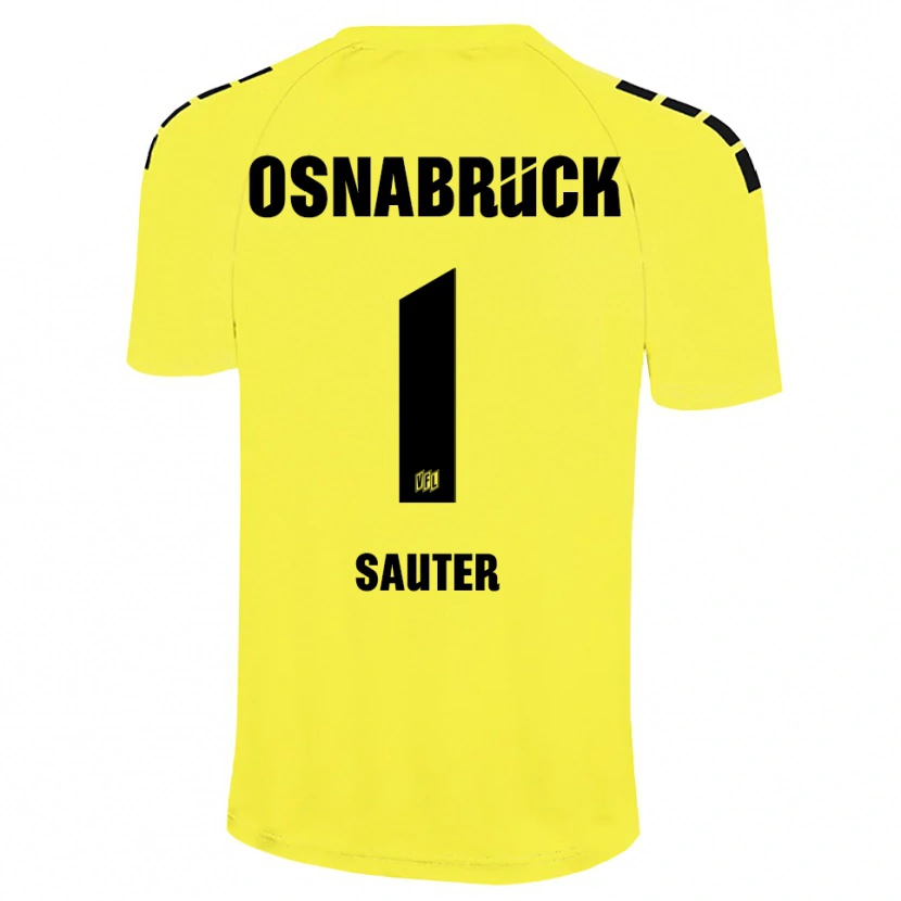 Danxen Uomo Niklas Sauter #1 Maglia Gara Portiere Giallo Nero 2025/26 Maglietta