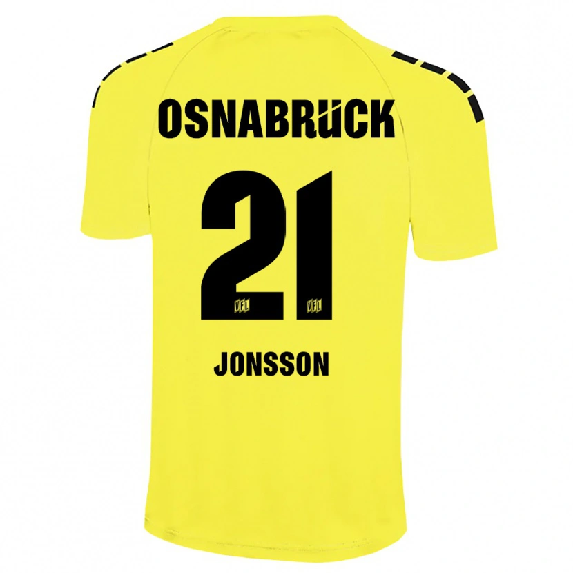 Danxen Uomo Lukas Jonsson #21 Maglia Gara Portiere Giallo Nero 2025/26 Maglietta