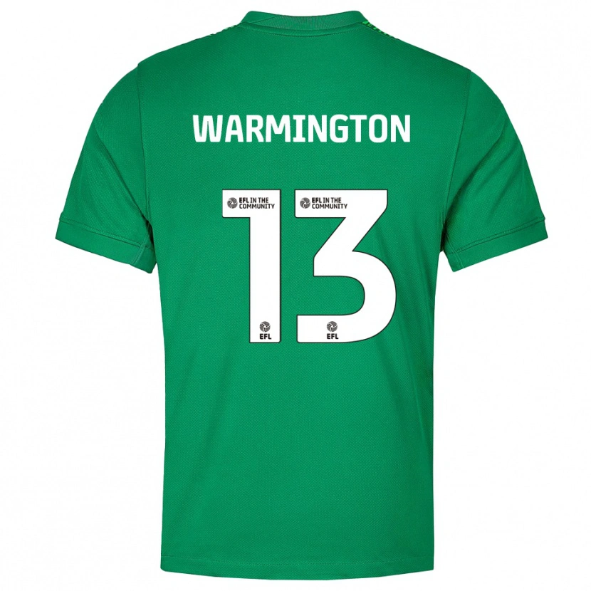 Danxen Uomo Tyrese Warmington #13 Maglia Gara Portiere Verde Bianco 2025/26 Maglietta