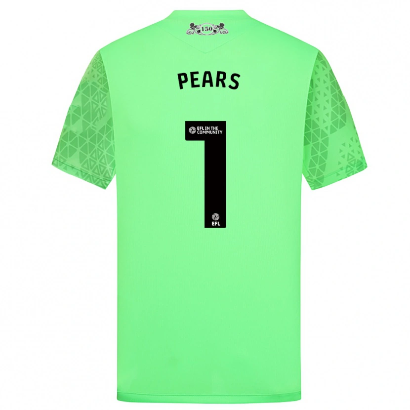 Danxen Uomo Aynsley Pears #1 Maglia Gara Portiere Verde Fluo 2025/26 Maglietta