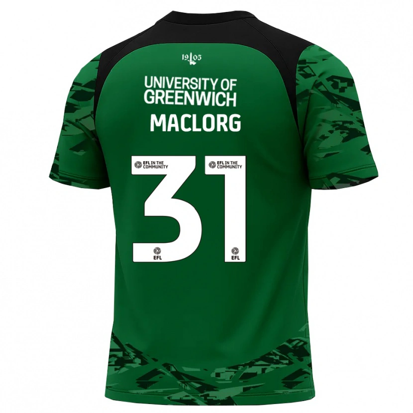 Danxen Uomo Lennon MacLorg #31 Maglia Gara Portiere Verde Nero 2025/26 Maglietta