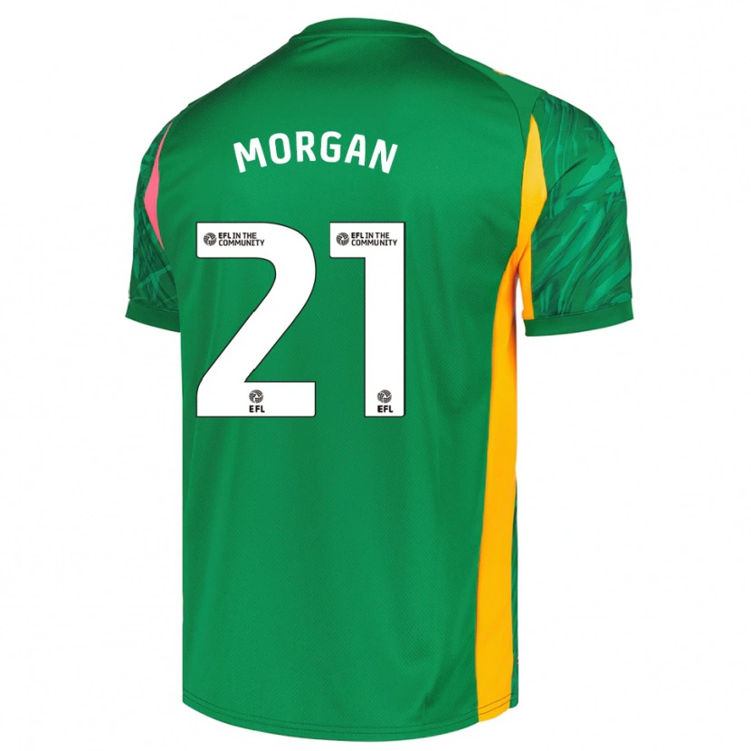 Danxen Uomo Sarah Morgan #21 Maglia Gara Portiere Verde Rosa 2025/26 Maglietta