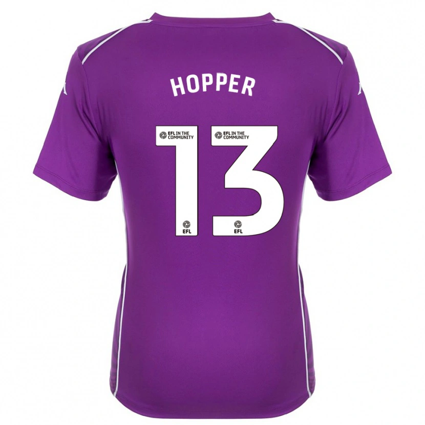 Danxen Uomo Jake Hopper #13 Maglia Gara Portiere Viola Bianco 2025/26 Maglietta