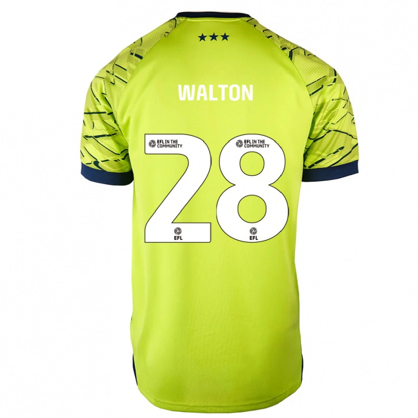 Danxen Uomo Christian Walton #28 Maglia Gara Portiere Verde Giallo 2025/26 Maglietta