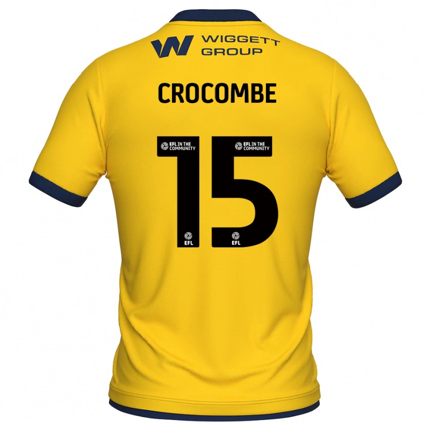 Danxen Uomo Max Crocombe #15 Maglia Gara Portiere Giallo Nero 2025/26 Maglietta