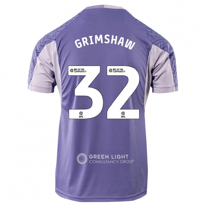 Danxen Uomo Daniel Grimshaw #32 Maglia Gara Portiere Viola Chiaro 2025/26 Maglietta
