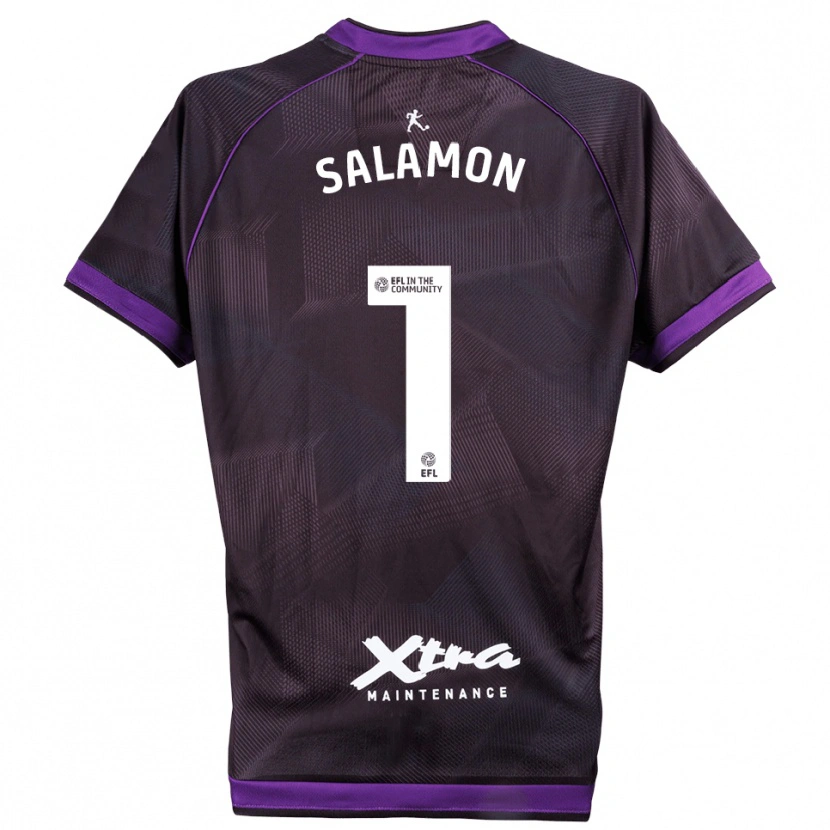 Danxen Uomo Matteo Salamon #1 Maglia Gara Portiere Viola Bianco 2025/26 Maglietta