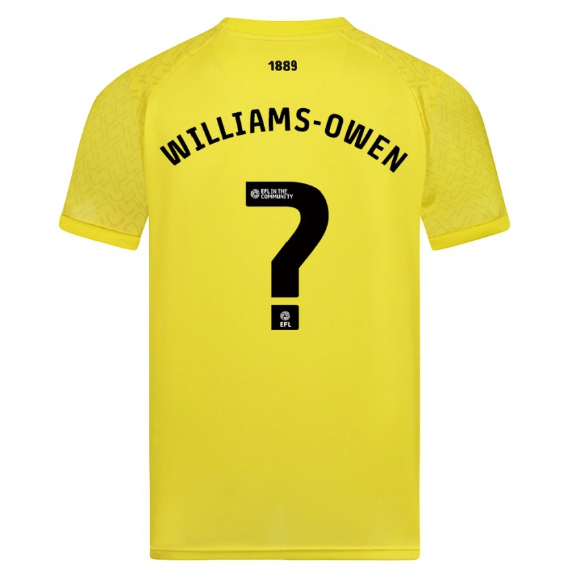 Danxen Uomo Brooke Williams-Owen #0 Maglia Gara Portiere Nero Giallo 2025/26 Maglietta