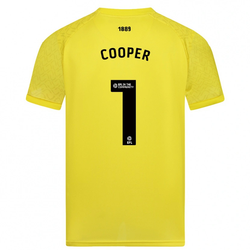 Danxen Uomo Michael Cooper #1 Maglia Gara Portiere Nero Giallo 2025/26 Maglietta