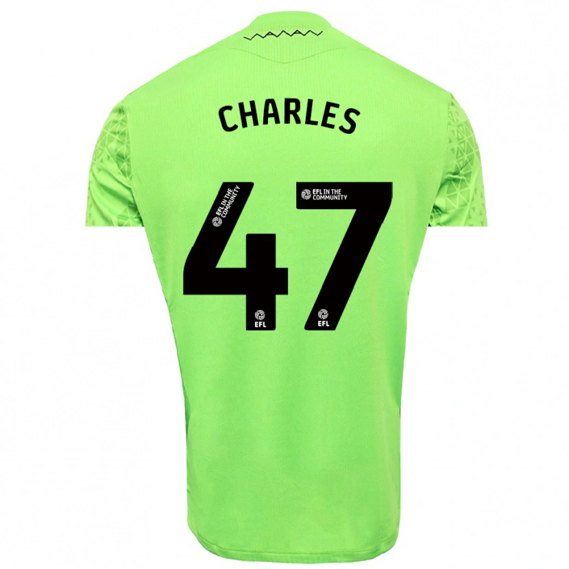 Danxen Uomo Pierce Charles #47 Maglia Gara Portiere Nero Lime 2025/26 Maglietta