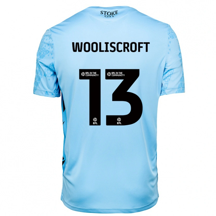 Danxen Uomo Morgan Wooliscroft #13 Maglia Gara Portiere Azzurro Nero 2025/26 Maglietta