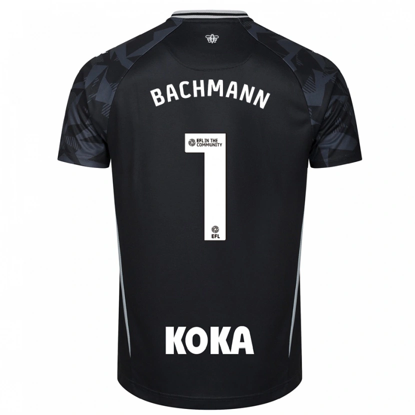 Danxen Uomo Daniel Bachmann #1 Maglia Gara Portiere Nero Blu 2025/26 Maglietta