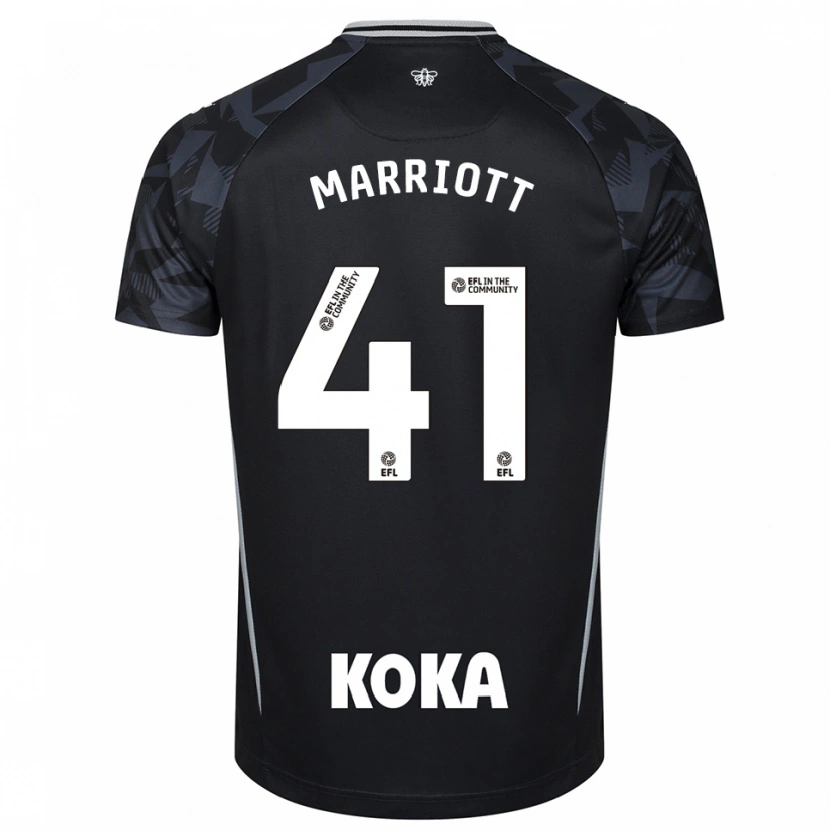 Danxen Uomo Alfie Marriott #41 Maglia Gara Portiere Nero Blu 2025/26 Maglietta