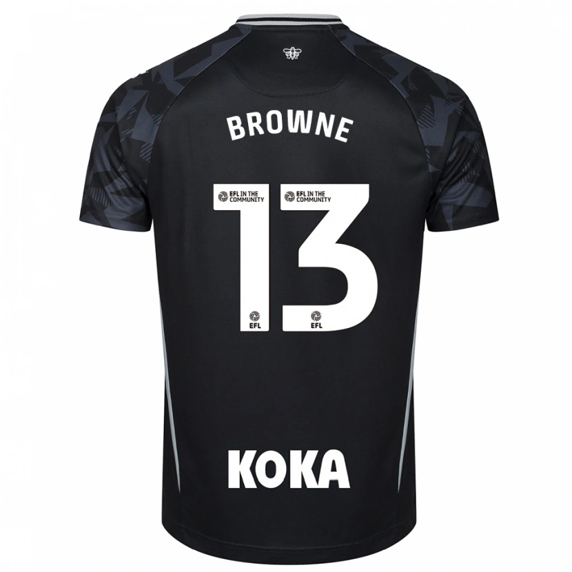 Danxen Uomo Roraigh Browne #13 Maglia Gara Portiere Nero Blu 2025/26 Maglietta