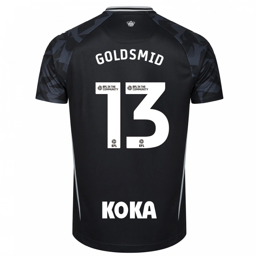 Danxen Uomo Jacqui Goldsmid #13 Maglia Gara Portiere Nero Blu 2025/26 Maglietta