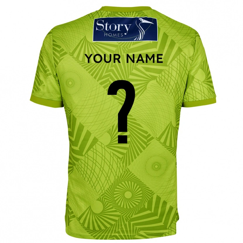 Danxen Uomo Carlisle United Maglia Gara Portiere Verde Giallo 2025/26 Maglietta