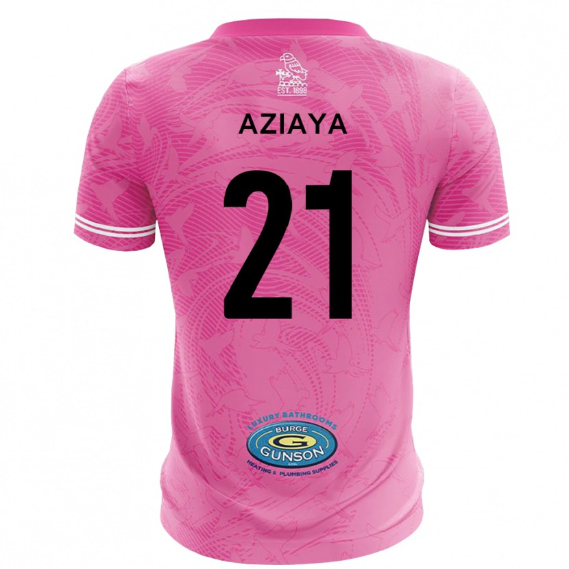 Danxen Uomo David Aziaya #21 Maglia Gara Portiere Bianco Rosa 2025/26 Maglietta