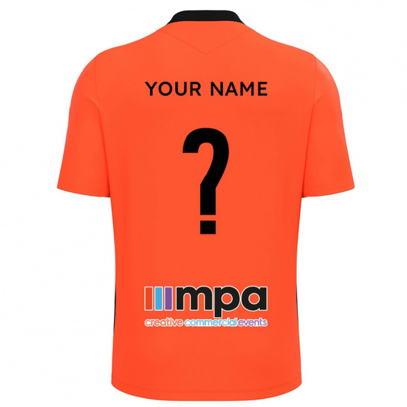 Danxen Uomo Solihull Moors Maglia Gara Portiere Arancione Nero 2025/26 Maglietta