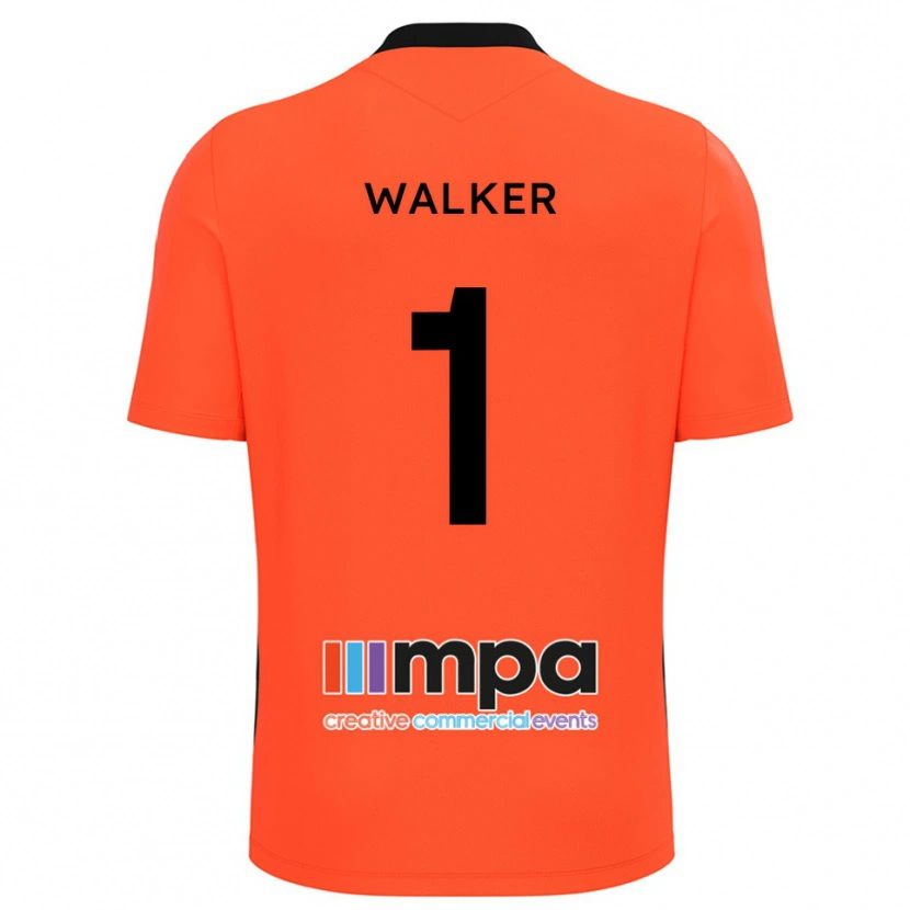 Danxen Uomo Laurie Walker #1 Maglia Gara Portiere Arancione Nero 2025/26 Maglietta