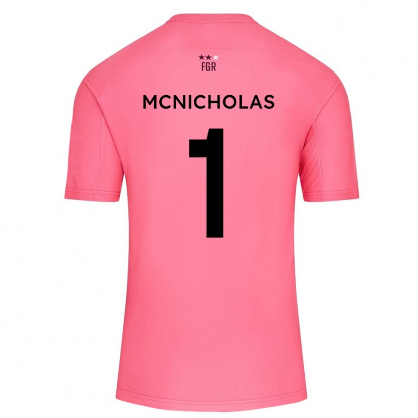 Danxen Uomo Luke McNicholas #1 Maglia Gara Portiere Rosa Ciliegio 2025/26 Maglietta