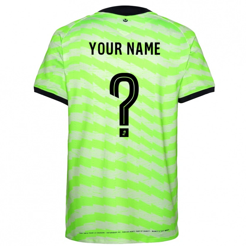 Danxen Uomo AS Nancy Lorraine Maglia Gara Portiere Verde Neon 2025/26 Maglietta