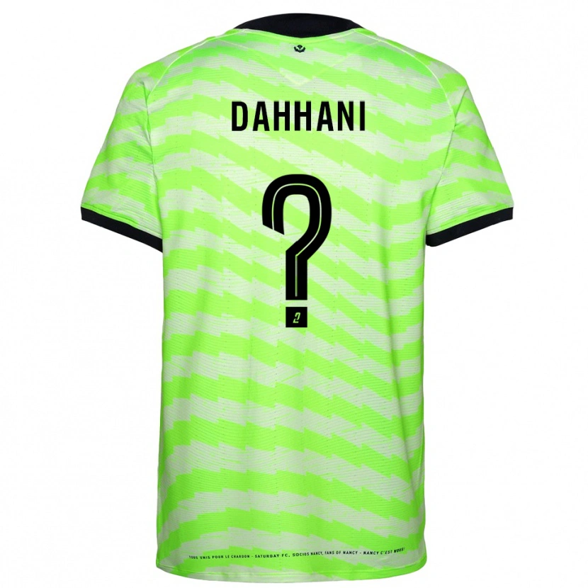 Danxen Uomo Yness Dahhani #0 Maglia Gara Portiere Verde Neon 2025/26 Maglietta