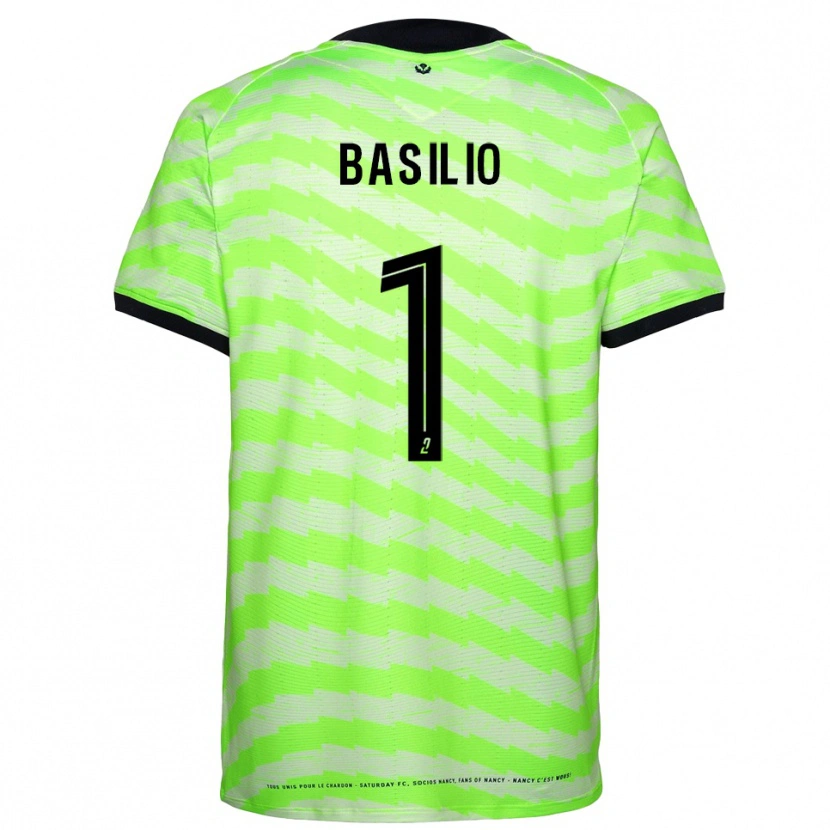 Danxen Uomo Enzo Basilio #1 Maglia Gara Portiere Verde Neon 2025/26 Maglietta