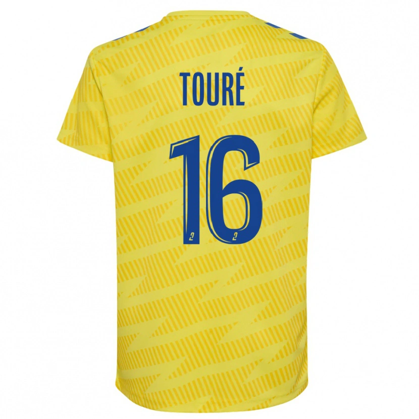 Danxen Uomo Issiaka Touré #16 Maglia Gara Portiere Blu Giallo 2025/26 Maglietta