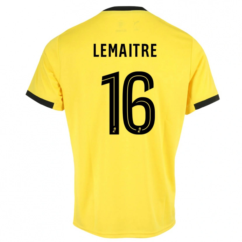 Danxen Uomo Nicolas Lemaître #16 Maglia Gara Portiere Nero Giallo 2025/26 Maglietta