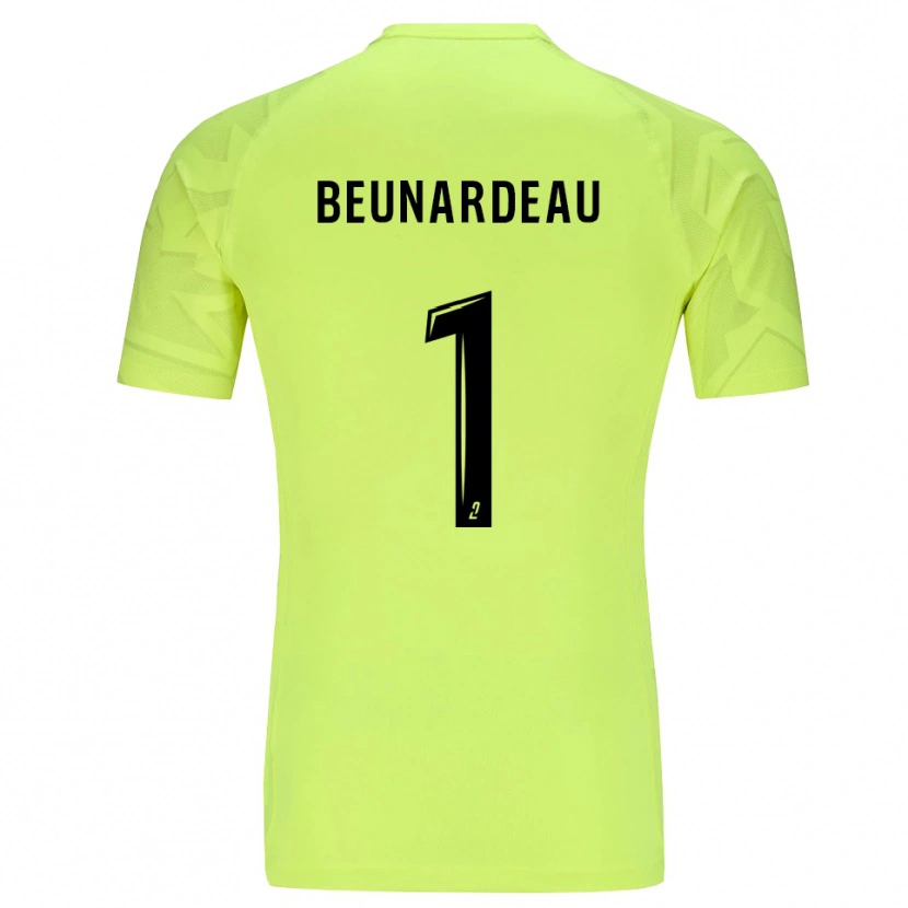 Danxen Uomo Quentin Beunardeau #1 Maglia Gara Portiere Verde Neon 2025/26 Maglietta