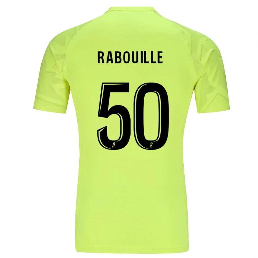 Danxen Uomo Valentin Rabouille #50 Maglia Gara Portiere Verde Neon 2025/26 Maglietta