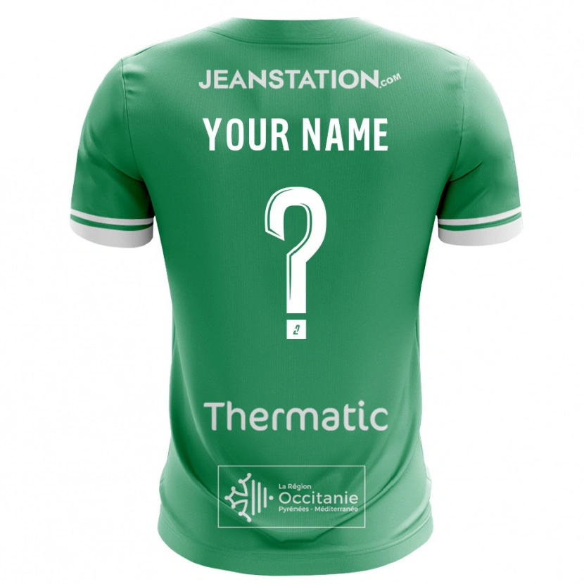 Danxen Uomo Rodez AF Maglia Gara Portiere Verde Bianco 2025/26 Maglietta