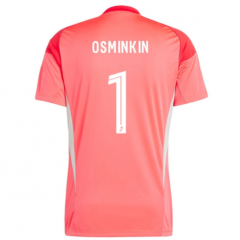 Danxen Uomo Vitaliy Osminkin #1 Maglia Gara Portiere Bianco Rosso Arancio 2025/26 Maglietta