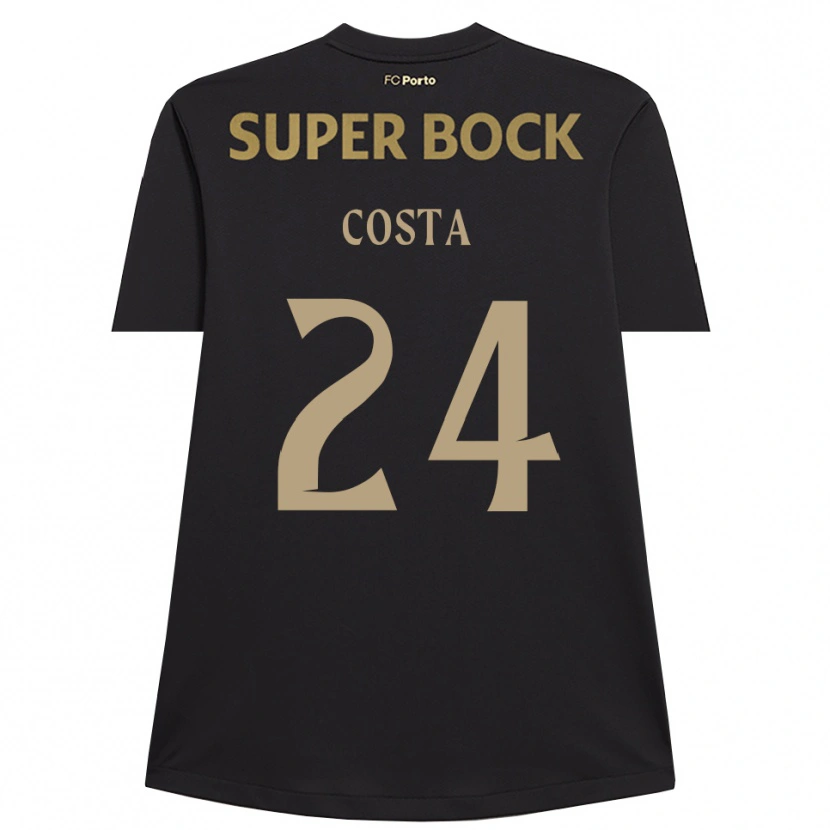 Danxen Uomo João Costa #24 Maglia Gara Portiere Nero Marrone 2025/26 Maglietta