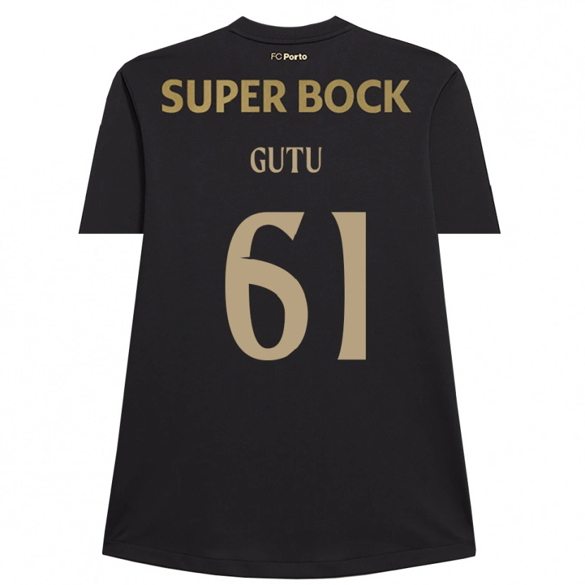 Danxen Uomo Denis Gutu #61 Maglia Gara Portiere Nero Marrone 2025/26 Maglietta