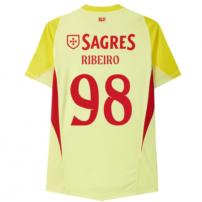 Danxen Uomo Ricardo Ribeiro #98 Maglia Gara Portiere Giallo Rosso 2025/26 Maglietta