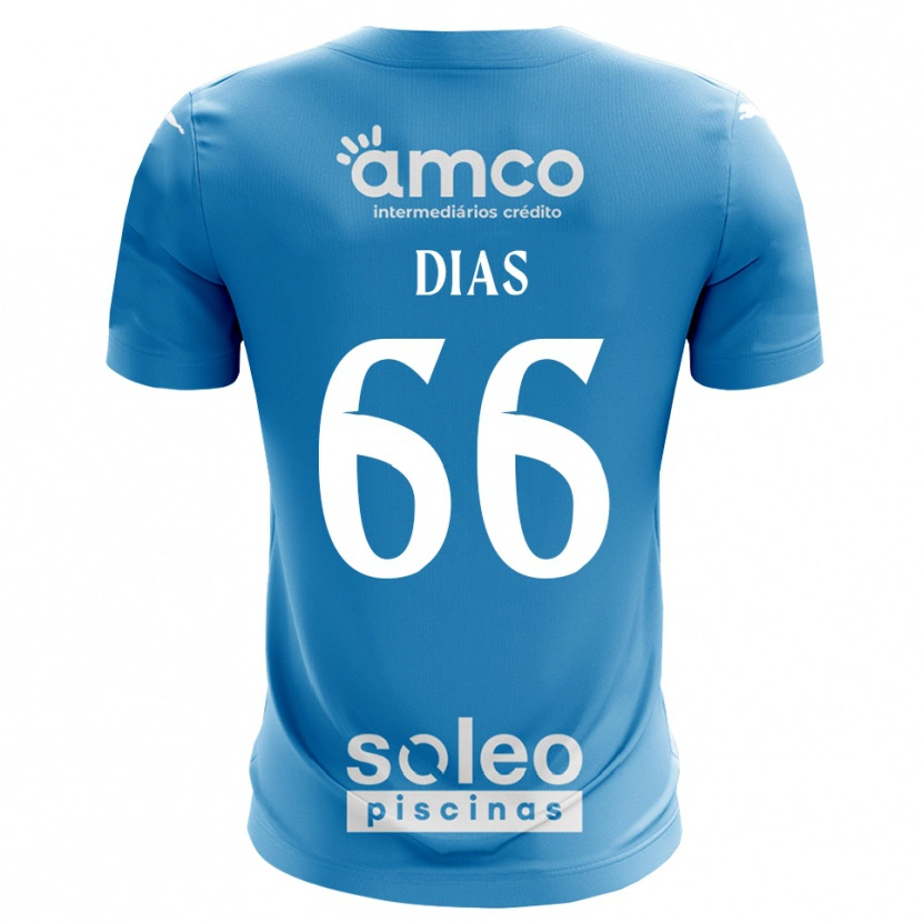 Danxen Uomo Gonçalo Dias #66 Maglia Gara Portiere Blu Bianco 2025/26 Maglietta