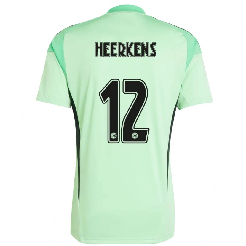 Danxen Uomo Joeri Heerkens #12 Maglia Gara Portiere Verde Chiaro Nero 2025/26 Maglietta