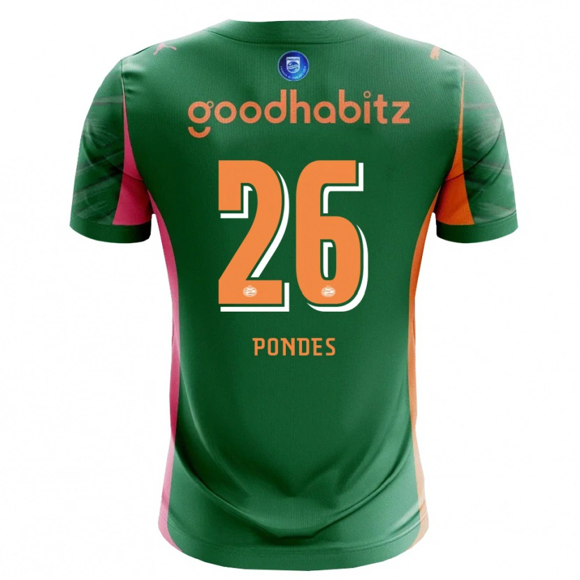 Danxen Uomo Moon Pondes #26 Maglia Gara Portiere Verde Arancio 2025/26 Maglietta