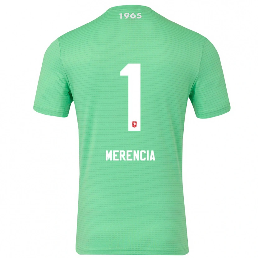 Danxen Uomo Leandro Merencia #1 Maglia Gara Portiere Verde Chiaro Bianco 2025/26 Maglietta