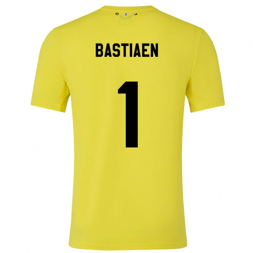 Danxen Uomo Femke Bastiaen #1 Maglia Gara Portiere Giallo Nero 2025/26 Maglietta