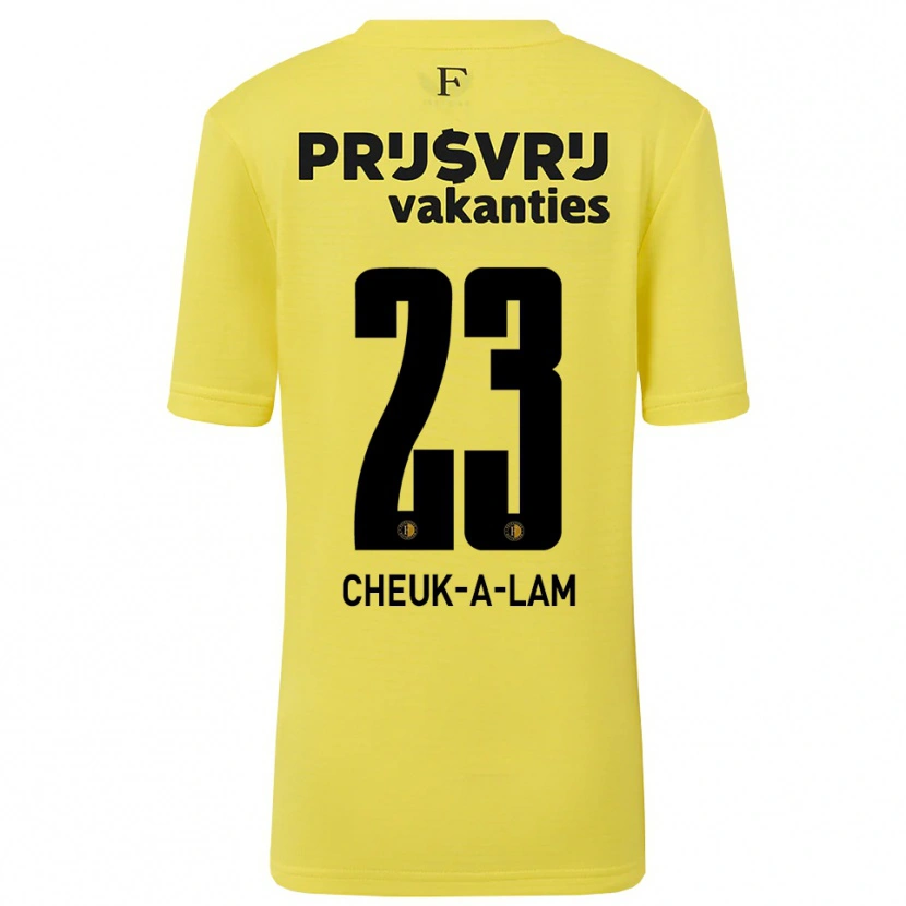 Danxen Uomo Lee-Quincy Cheuk-A-Lam #23 Maglia Gara Portiere Giallo Nero 2025/26 Maglietta