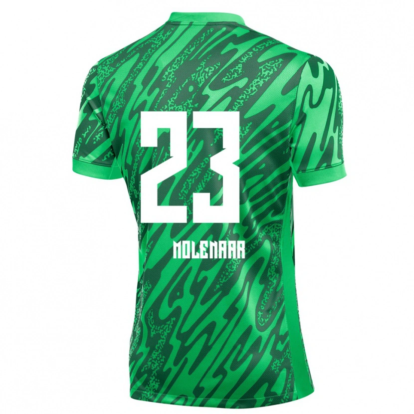 Danxen Uomo Finn Molenaar #23 Maglia Gara Portiere Verde Bianco 2025/26 Maglietta