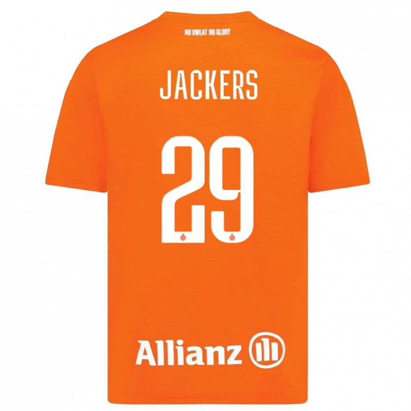 Danxen Uomo Nordin Jackers #29 Maglia Gara Portiere Arancio Bianco 2025/26 Maglietta