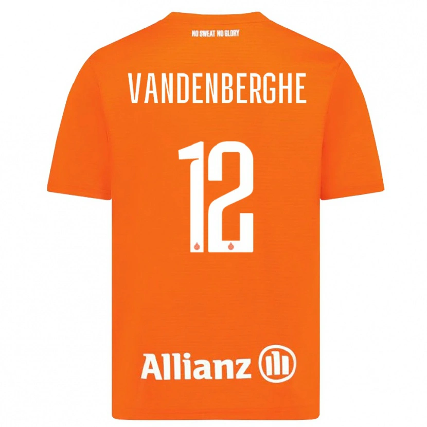 Danxen Uomo Xander Vandenberghe #12 Maglia Gara Portiere Arancio Bianco 2025/26 Maglietta