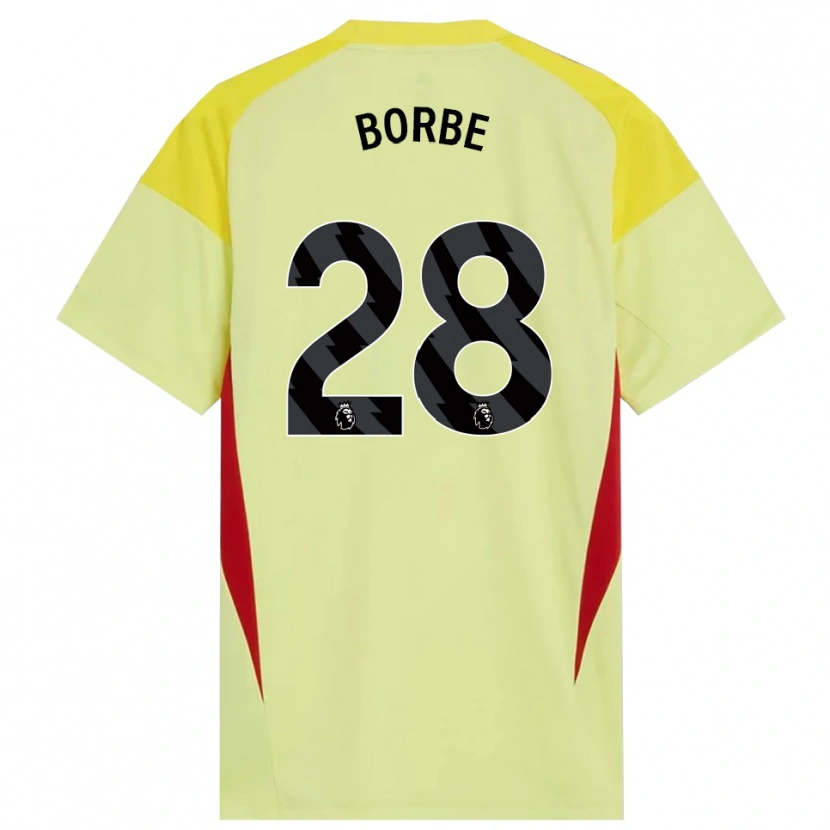 Danxen Uomo Anneke Borbe #28 Maglia Gara Portiere Giallo Rosso Nero 2025/26 Maglietta