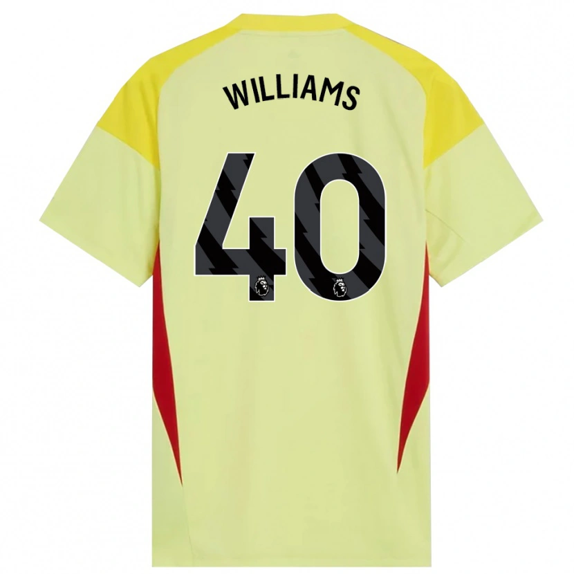 Danxen Uomo Naomi Williams #40 Maglia Gara Portiere Giallo Rosso Nero 2025/26 Maglietta
